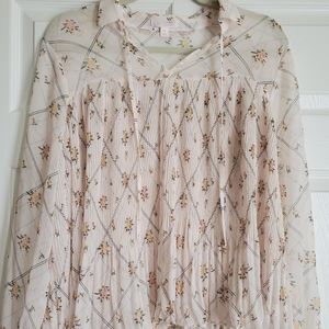 LC Lauren Conrad long sleeve blouse